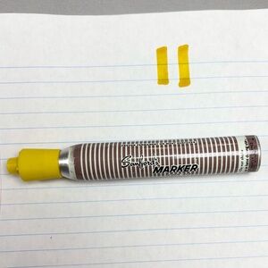 Vintage Sanford King Size Yellow Marker Smelly Permanent Ink
